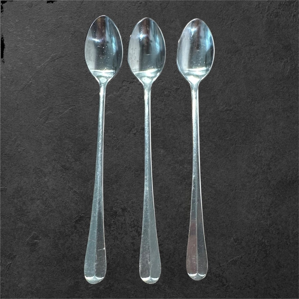 Vintage Crossroads Iced Tea Spoons Set of 3‎ Long Handle Stainless Korea